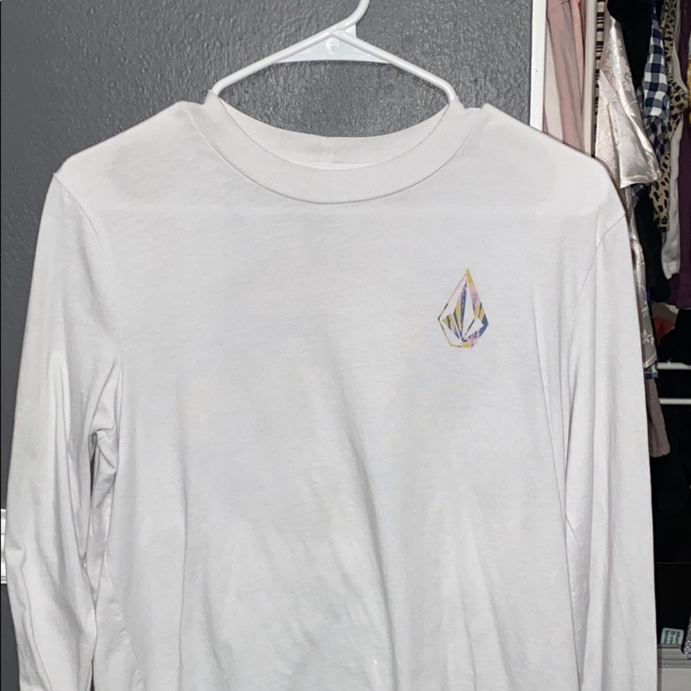 White Volcom long sleeve